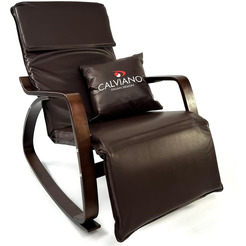Кресло-качалка Calviano Comfort 1 (коричневый PU)