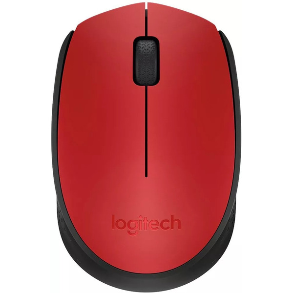 Мышь Logitech M171 (красный/черный)