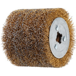 Щетка для шлифмашины WORTEX стальная с латунным покрытием 120х100х19 (SW1012SW00519)