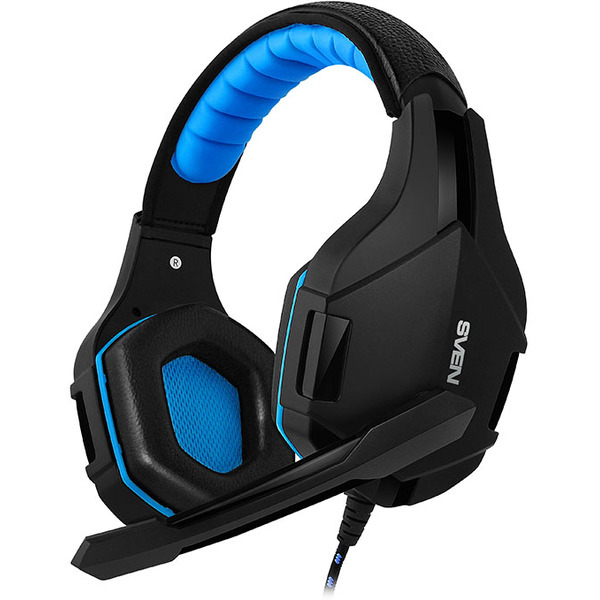 Наушники с микрофоном  SVEN AP-G851MV Black-Blue