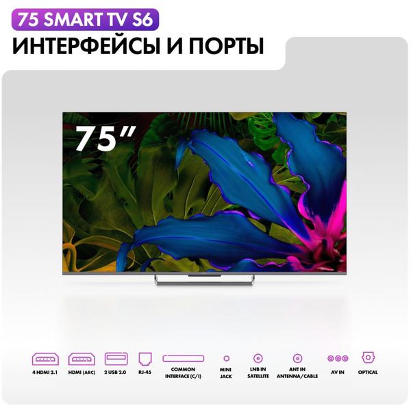 Телевизор Haier 75 Smart TV S6