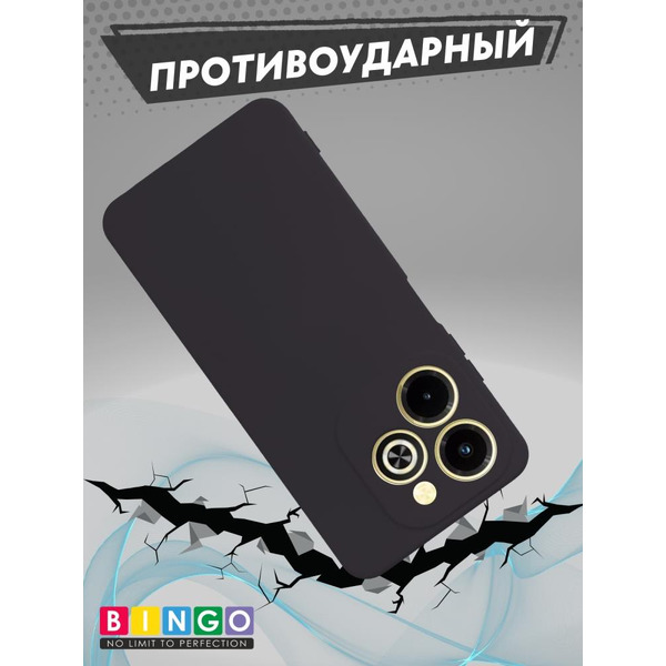 Бампер Bingo Liquid TPU для INFINIX Hot 40i Черный
