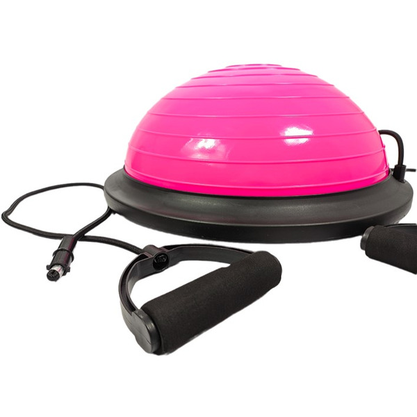 Балансировочная платформа AMETIST BOSU ball 45 см (розовый)
