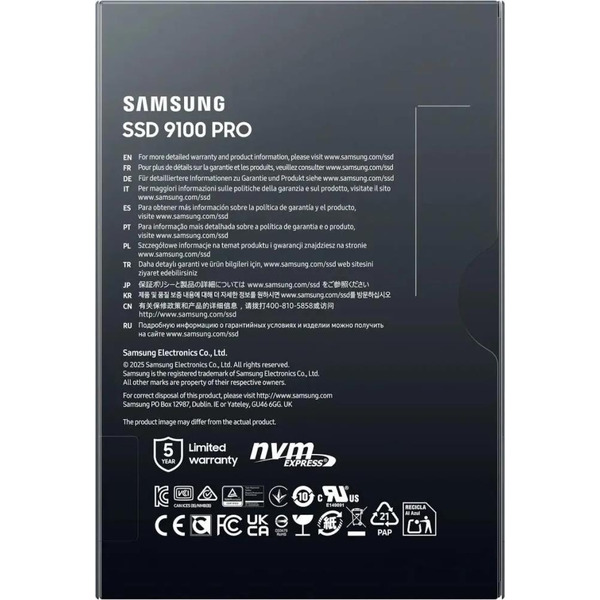 SSD Samsung 9100 Pro 1TB MZ-VAP1T0BW