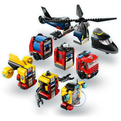 Конструктор LEGO City 60462 Вертолет, пожарная машина и подводная лодка