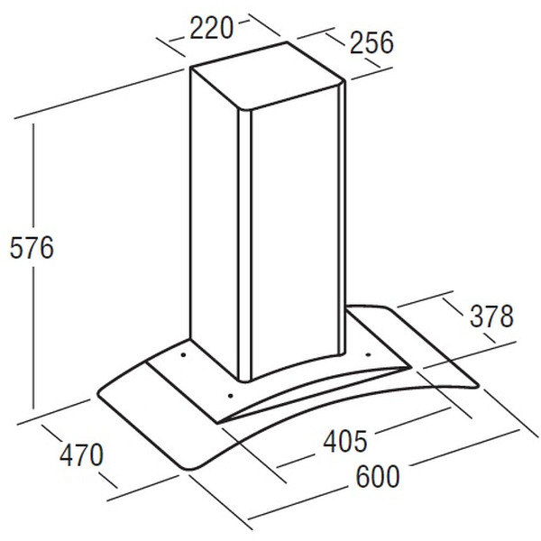 Кухонная вытяжка CATA CN 600 Glass