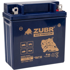 Мотоциклетный аккумулятор ZUBR Premium YB5L-BS R+ (5 А·ч)