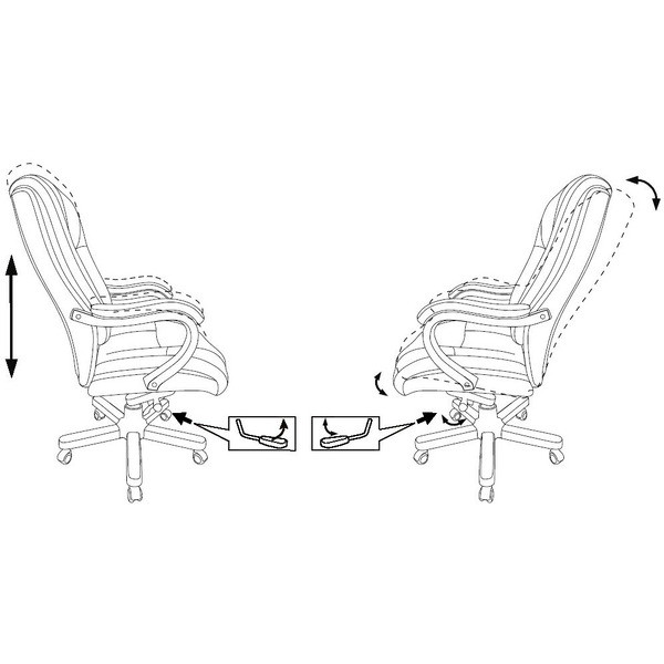 Кресло Бюрократ T-9926WALNUT (черный)