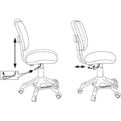 Кресло Бюрократ CH-W204/F (пластик белый/оранжевый бэнг)