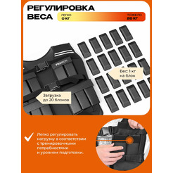 Жилет утяжелитель PROIRON ЖУ020 (20 кг)