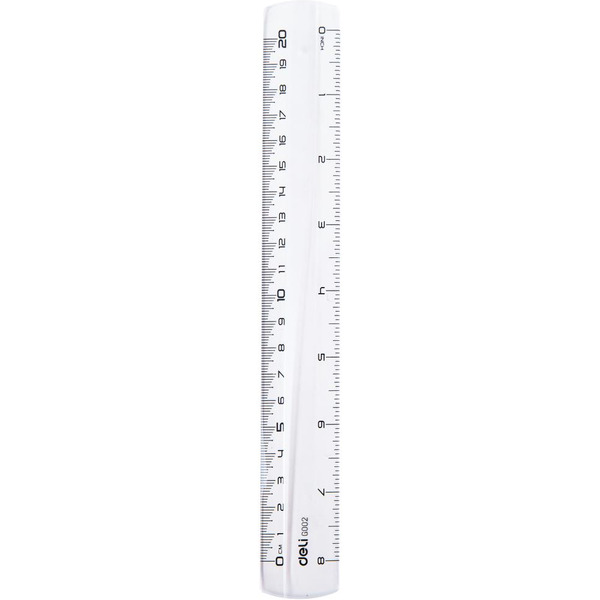 Набор линеек DELI PIONEER G00412 прозрачный, 4 предмета, (линейка 20 см, 2 треугольника, транспортир)