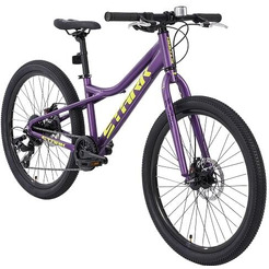 Велосипед Stark Slash 24.1 D фиолетовый матовый/кислотно-желтый '25 HQ-0017043