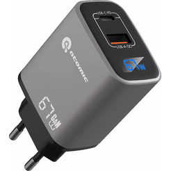Сетевое зарядное Atomic Voyage G671 GAN 67W USB Type-C 10.199 (темно-серый)