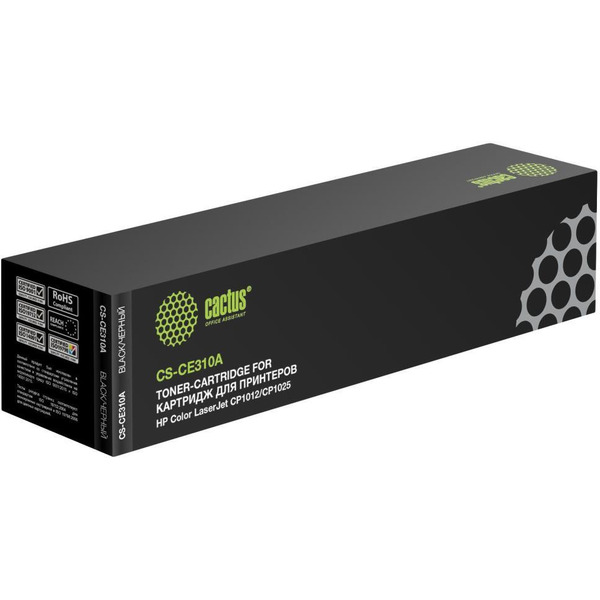 Картридж лазерный Cactus CS-CE310A CE310A черный (1200стр.) для HP CLJ CP1012/CP1025