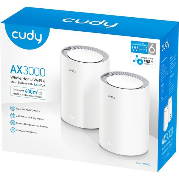 Wi-Fi система Cudy M3000 (2-Pack)