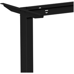 Стол подъемный WellDesk WDE Basic 130x67.5х1.8 (черный/дуб хантон темный)