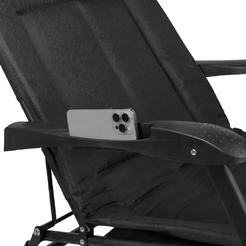 Складной шезлонг WMC Tools WMC-FG-HY-8000BK (черный)