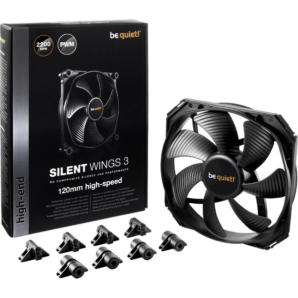 Кулер для корпуса be quiet! Silent Wings 3 120mm PWM High-Speed (BL070)