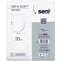 Пеленки впитывающие гигиенические одноразовые SENI SOFT BASIC (90*60) 30 шт