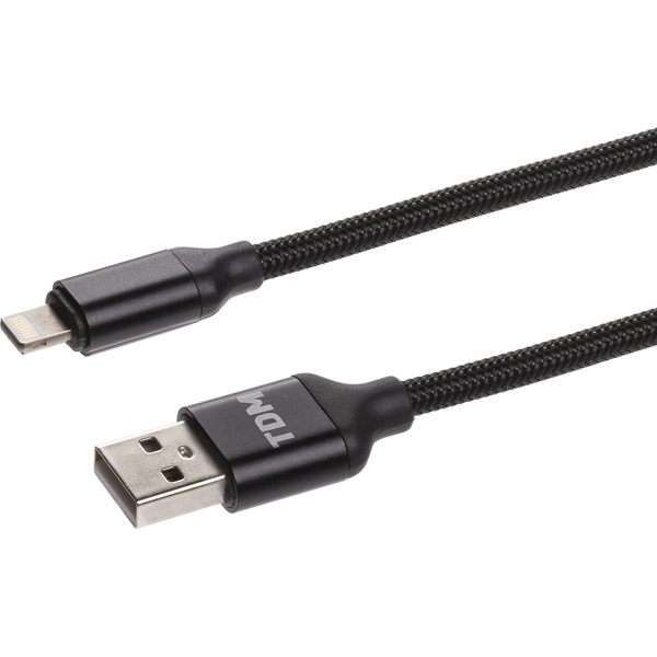 Кабель TDM Electric USB Type-A - Lightning SQ1810-0309 (1 м, черный)