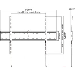 Кронштейн для телевизора Gembird WM-70F-01