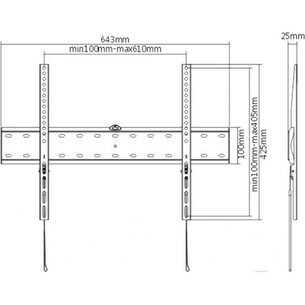 Кронштейн для телевизора Gembird WM-70F-01