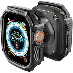 Чехол Spigen Rugged Armor для Apple Watch Ultra 1 / 2 49 мм MATTE BLACK