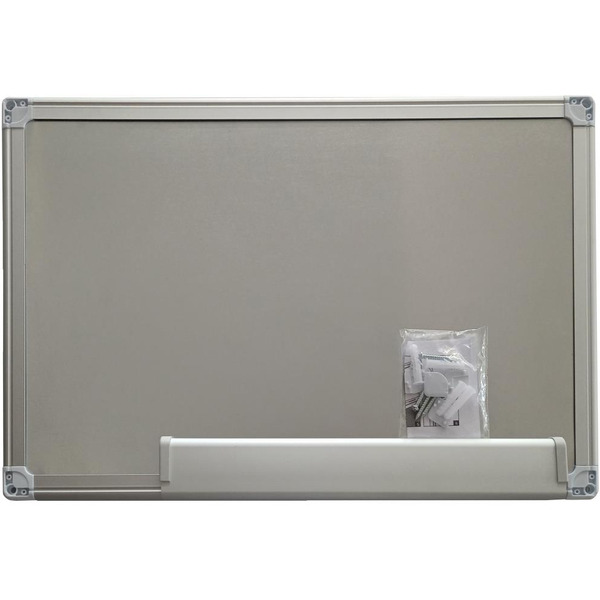 Доска магнитно-маркерная Silwerhof белый 90x120см алюминиевая рама лоток для аксессуаров