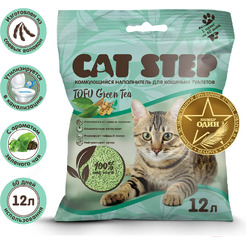 Наполнитель для туалета Cat Step Tofu Green Tea 12 л