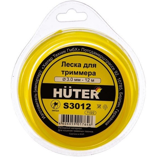 Леска для триммера Huter S3012 (71/2/2)