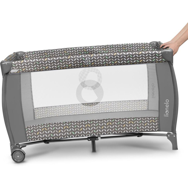 Кровать-манеж Lionelo Sven Plus (Grey Scandi)