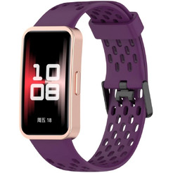 Ремешок Bingo Silicone Holes для HUAWEI Band 8/8 NFC/9/9 NFC (фиолетовый)