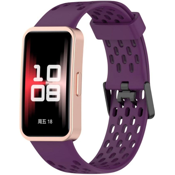 Ремешок Bingo Silicone Holes для HUAWEI Band 8/8 NFC/9/9 NFC (фиолетовый)