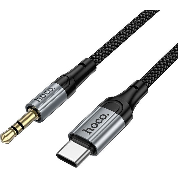 Кабель Hoco UPA33B USB Type-C - 3.5 мм Jack (1.5 м, черный)