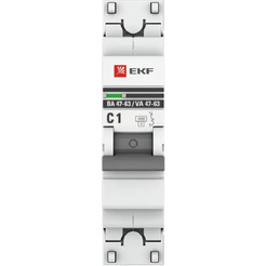 Выключатель автоматический EKF PROxima ВА 47-63 1P 1А (C) 4,5kA