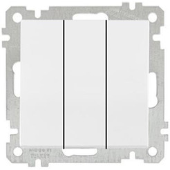 Выключатель Mutlusan 2100-409-0101 белый (21 серия)