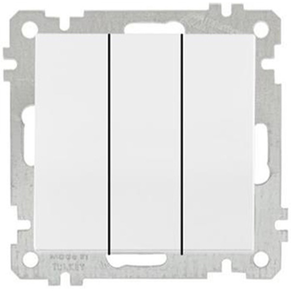 Выключатель Mutlusan 2100-409-0101 белый (21 серия)