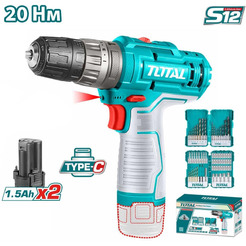 Ударная дрель-шуруповерт TOTAL TOSLI240467