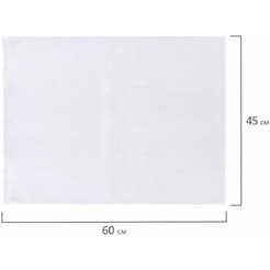 Салфетки ЛЮБАША 606634 (ВАФЕЛЬНЫЕ отбеленные, 45х60см, плотность 140(±10)г/м2, КОМПЛЕКТ 10шт)