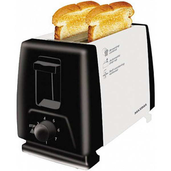 Тостер MAXIMA MT-014 (черный металл)