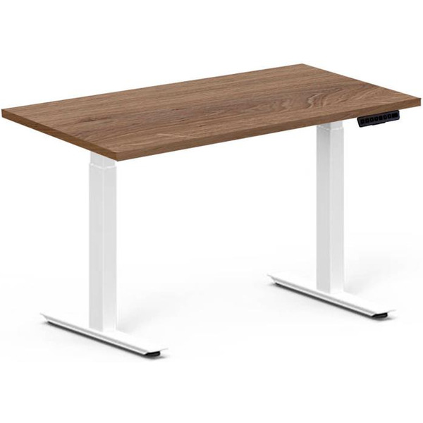 Стол для работы стоя Fit Focus X-2 с электроприводом (белый, дуб денвер трюфель)