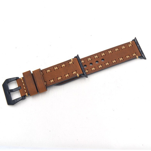 Ремешок Bingo Leather Cross для APPLE Watch Коричневый