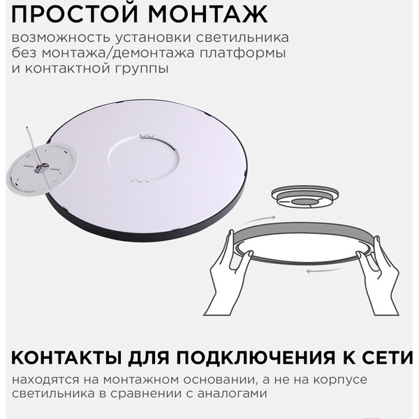 Потолочный светодиодный светильник Apeyron Spin 18-133