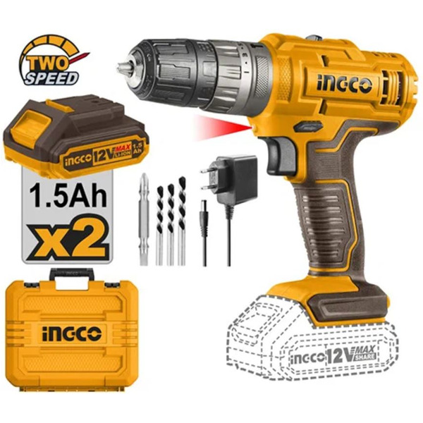 Ударная дрель-шуруповерт INGCO CIDLI1228