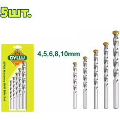 Набор сверл по бетону DYLLU DTMJ2K01 (5шт)