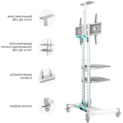 Стойка для телевизора Onkron TS1552 (белый)