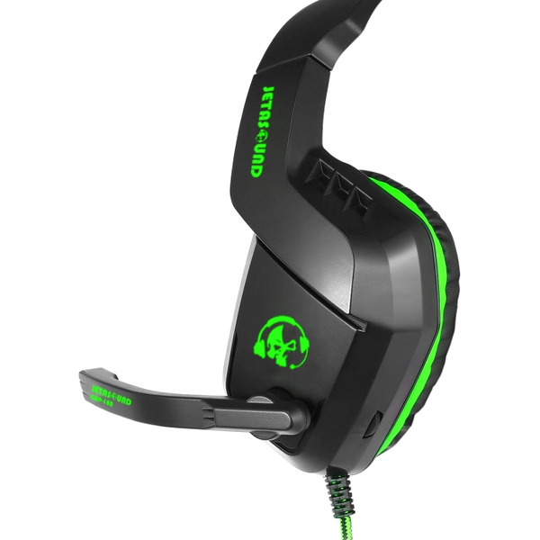 Игровая стереогарнитура Jet.A GHP-180 (чёрно-зелёная)