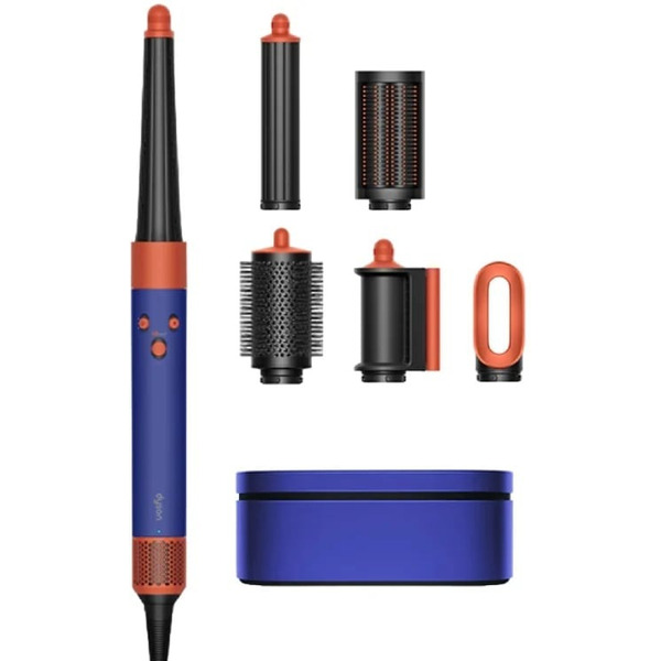 Фен-стайлер Dyson Airwrap Complete Long HS08 (синие румяна/топаз) + переходник Red Line BS-01 16A