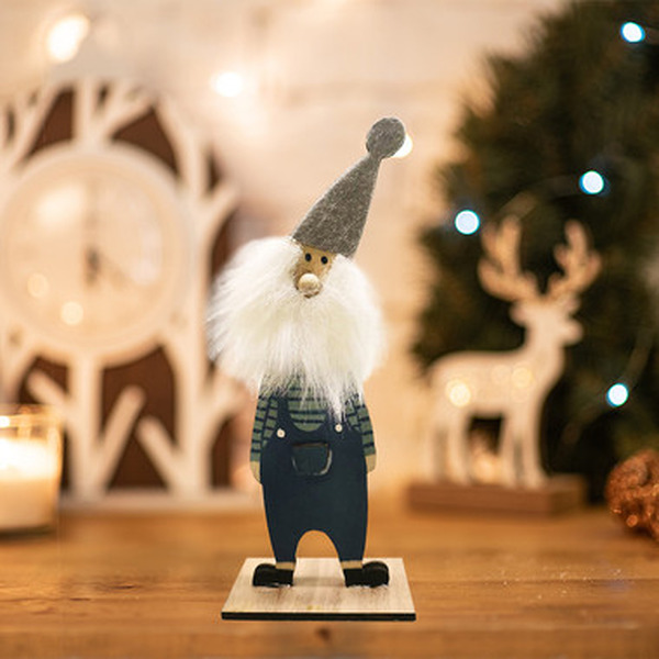 Деревянная фигурка NEON-NIGHT Гномик-бородач 504-008