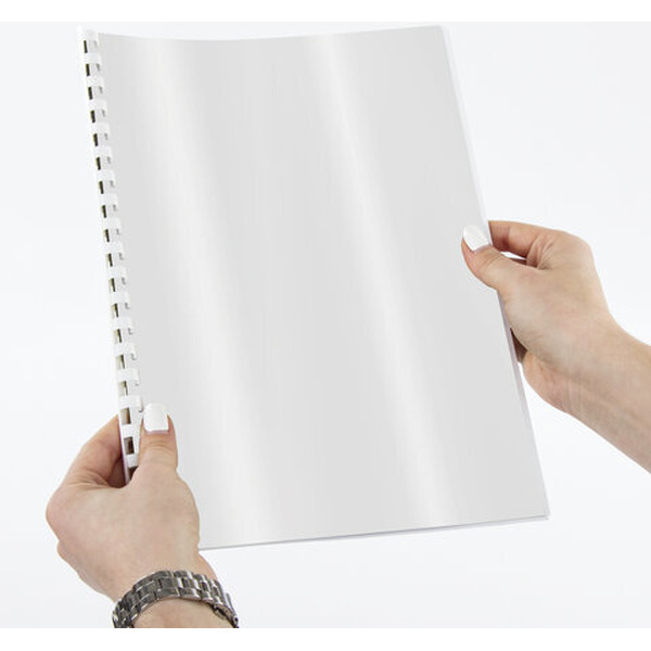 Картонная обложка для переплета BRAUBERG A4 250 г/м2 100 шт 530840 (белый)